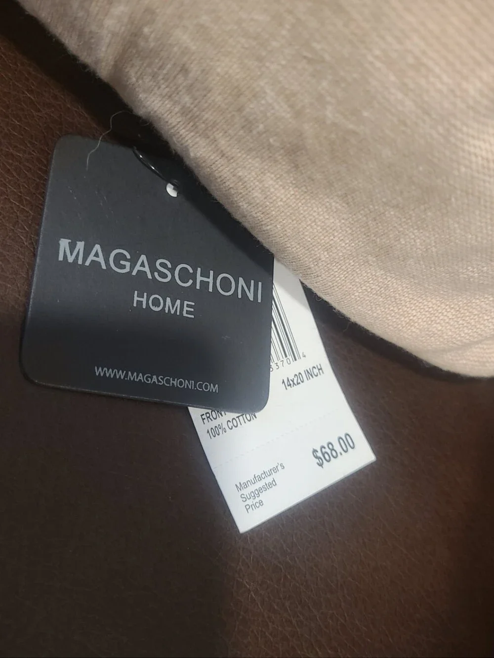 NWT Throw Pillow By Magaschoni Home.